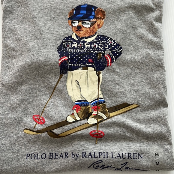 Polo Ralph Lauren Men’s Polo Bear Ski Graphic Crew Neck T-Shirt New - Picture 2 of 7